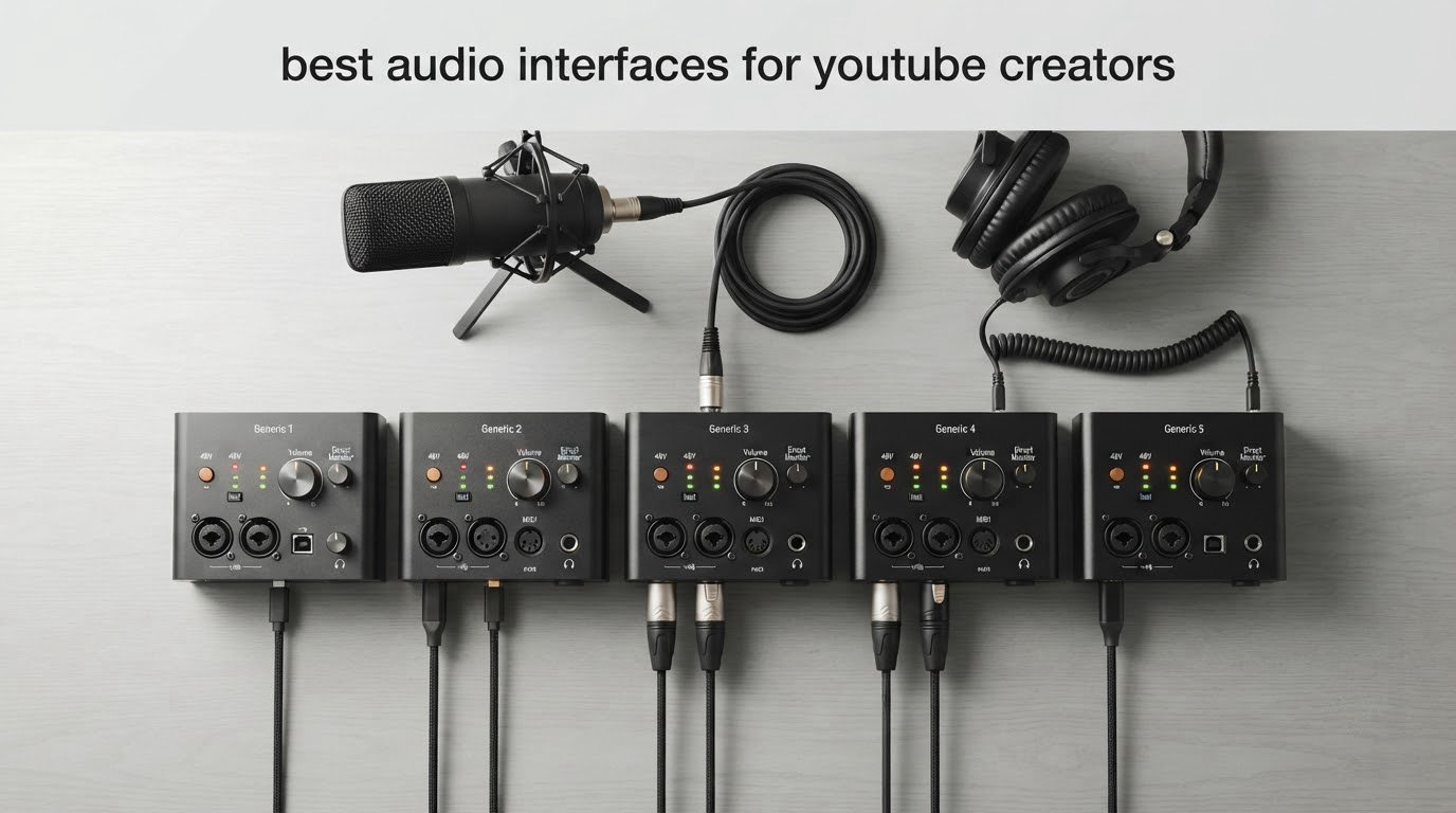 best audio interfaces for youtube creators