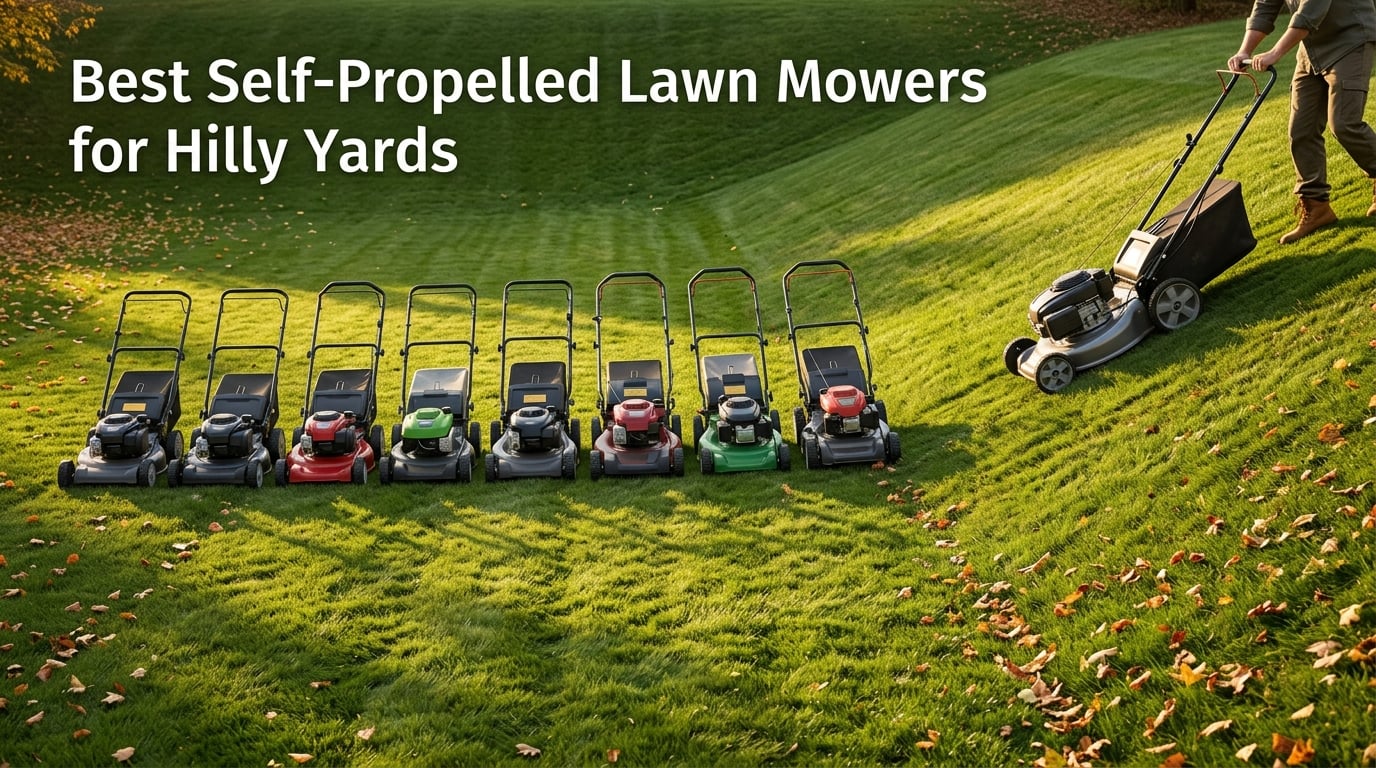 Best Self-Propelled Lawn Mowers for Hilly Yards