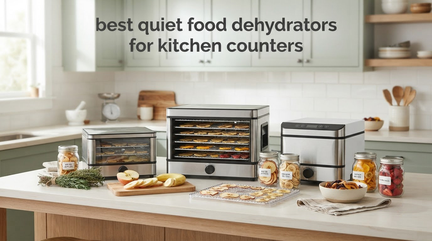 best quiet food dehydrators for kitchen counters