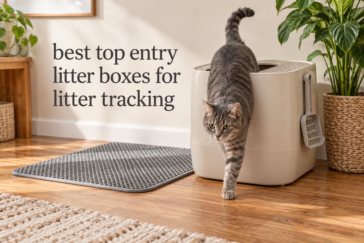 best top entry litter boxes for litter tracking
