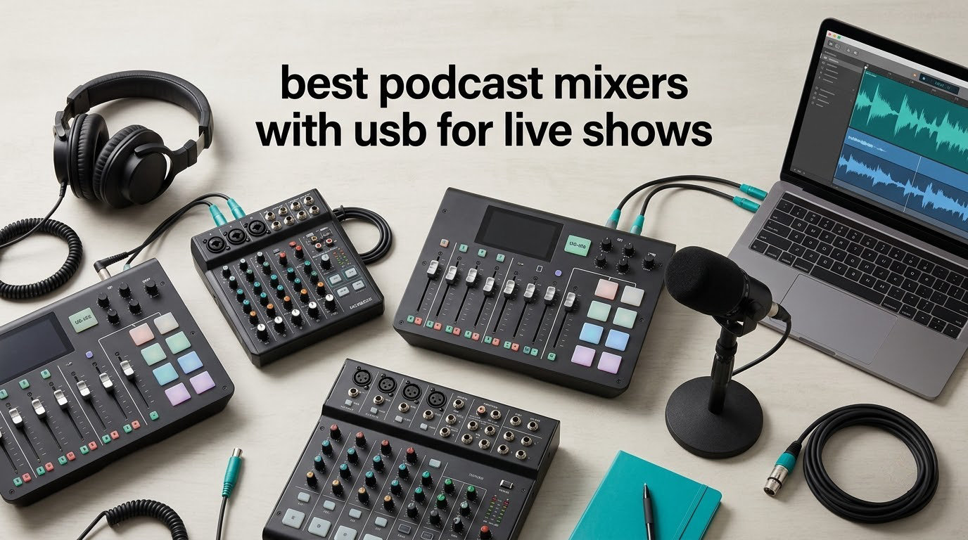 best podcast mixers with usb for live shows