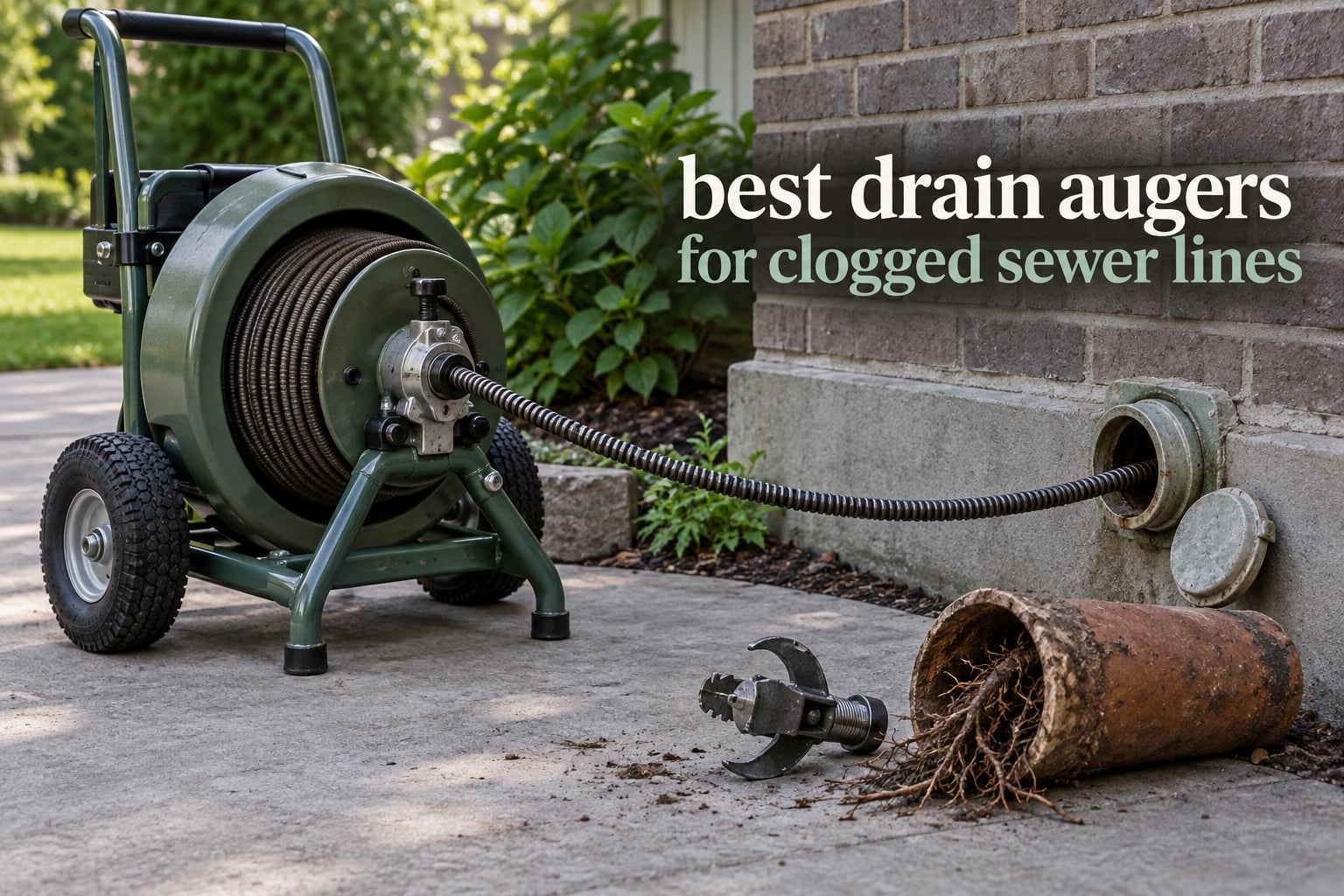 best drain augers for clogged sewer lines