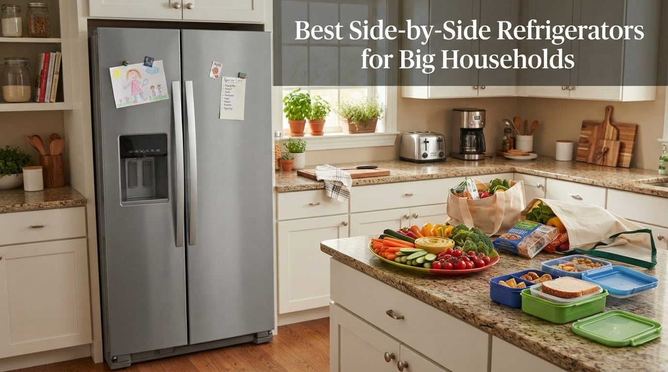 Best Side-by-Side Refrigerators for Big Households
