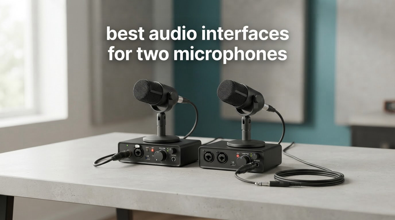 best audio interfaces for two microphones
