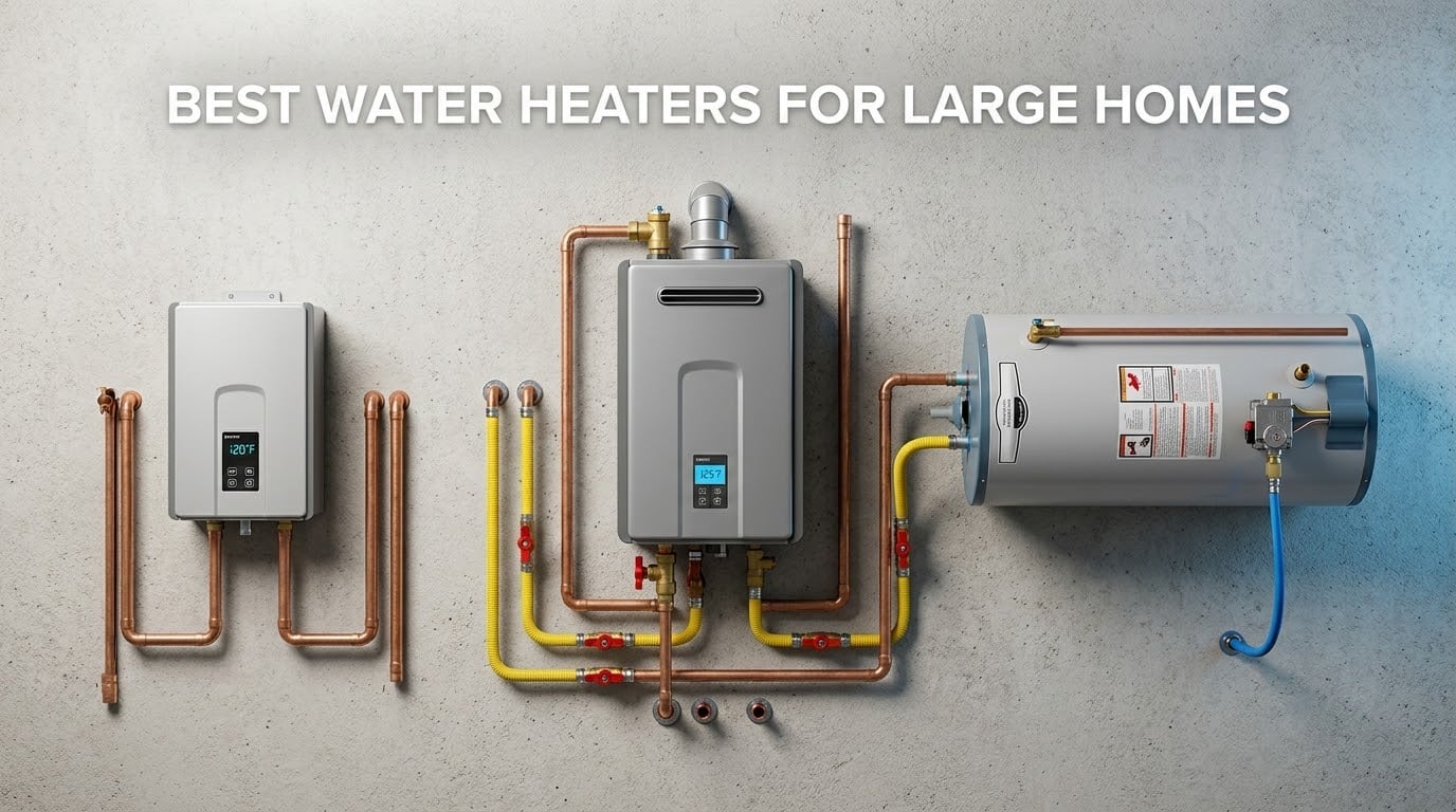 Best Water Heaters for Large Homes