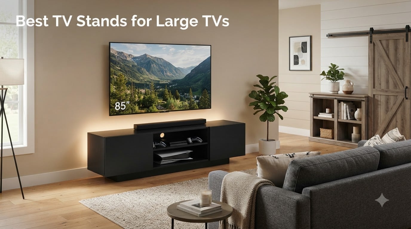 Best TV Stands for Large TVs