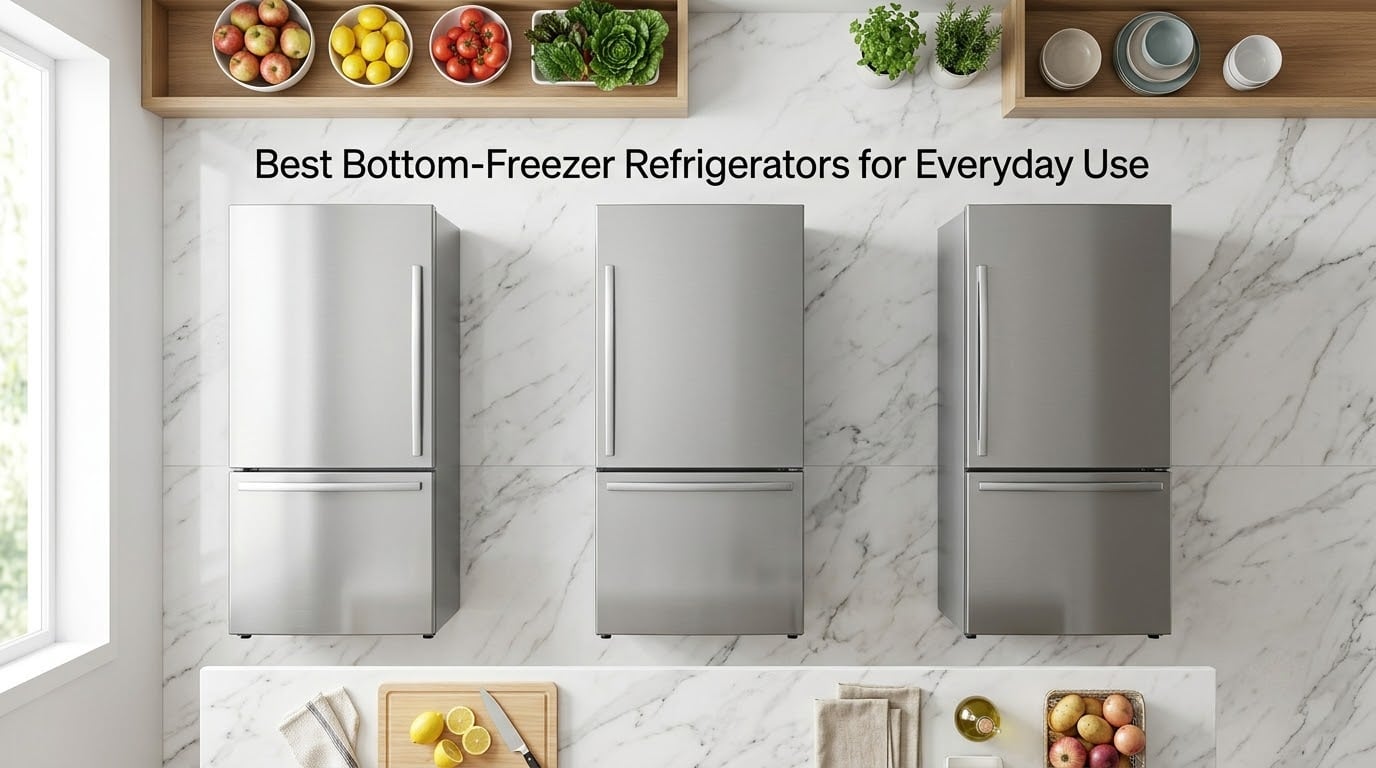 Best Bottom-Freezer Refrigerators for Everyday Use