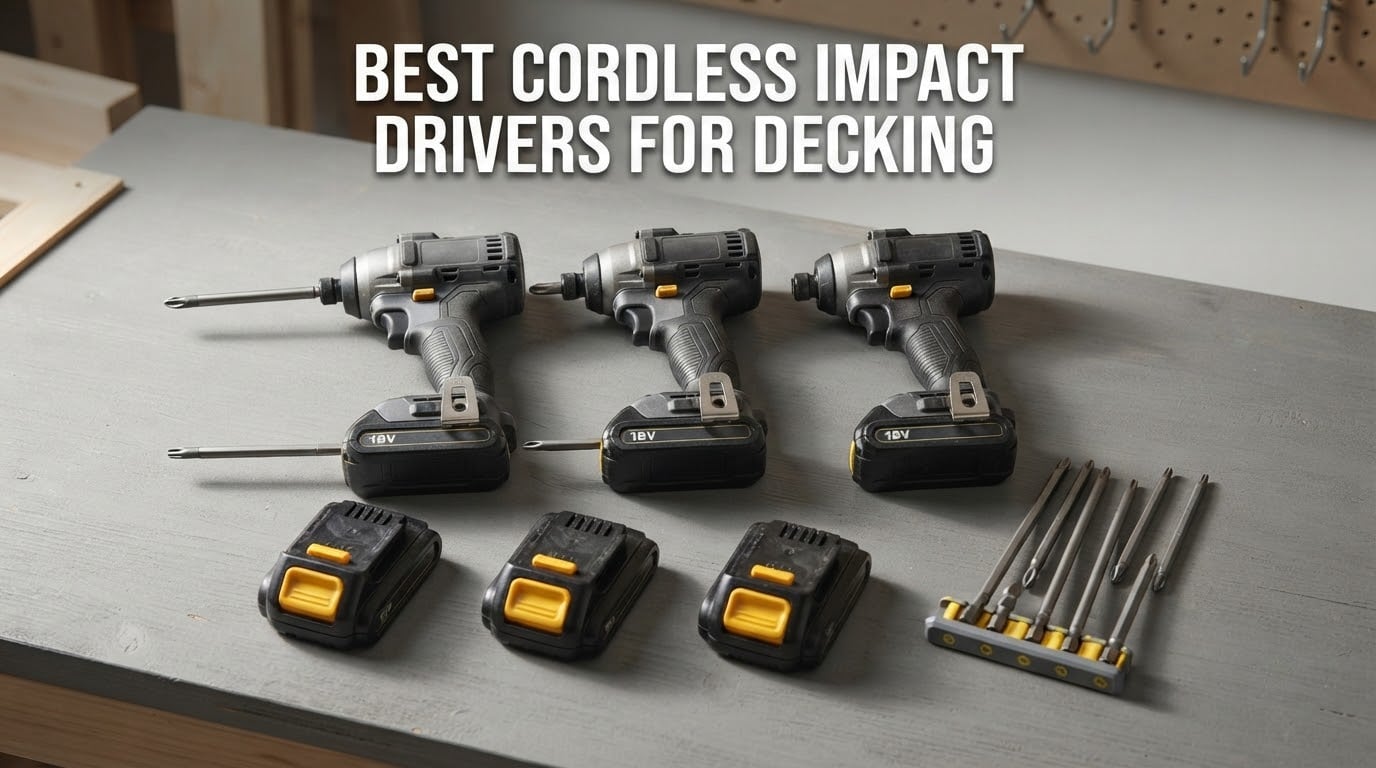 best cordless impact drivers for decking