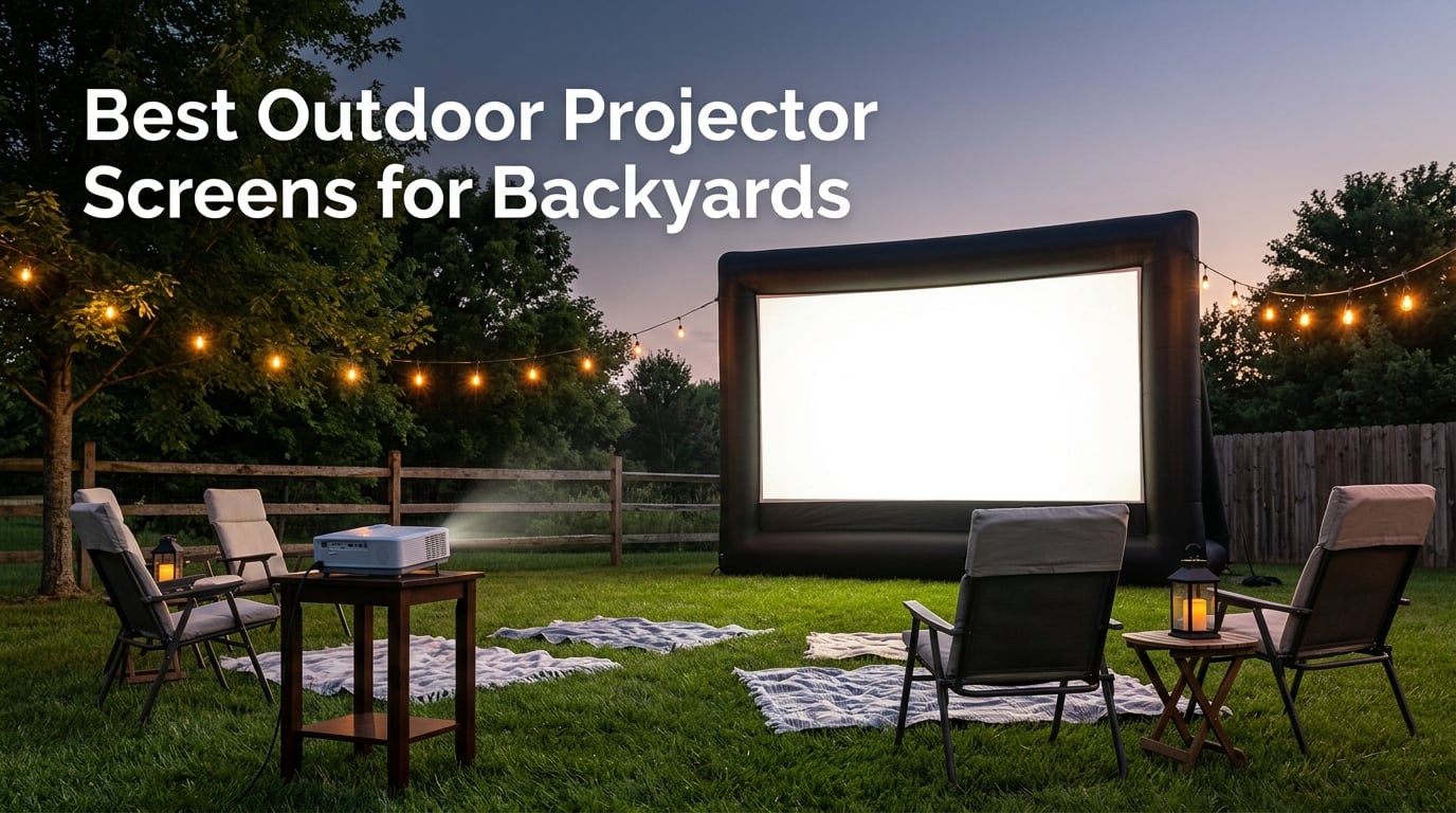 Best Outdoor Projector Screens for Backyards