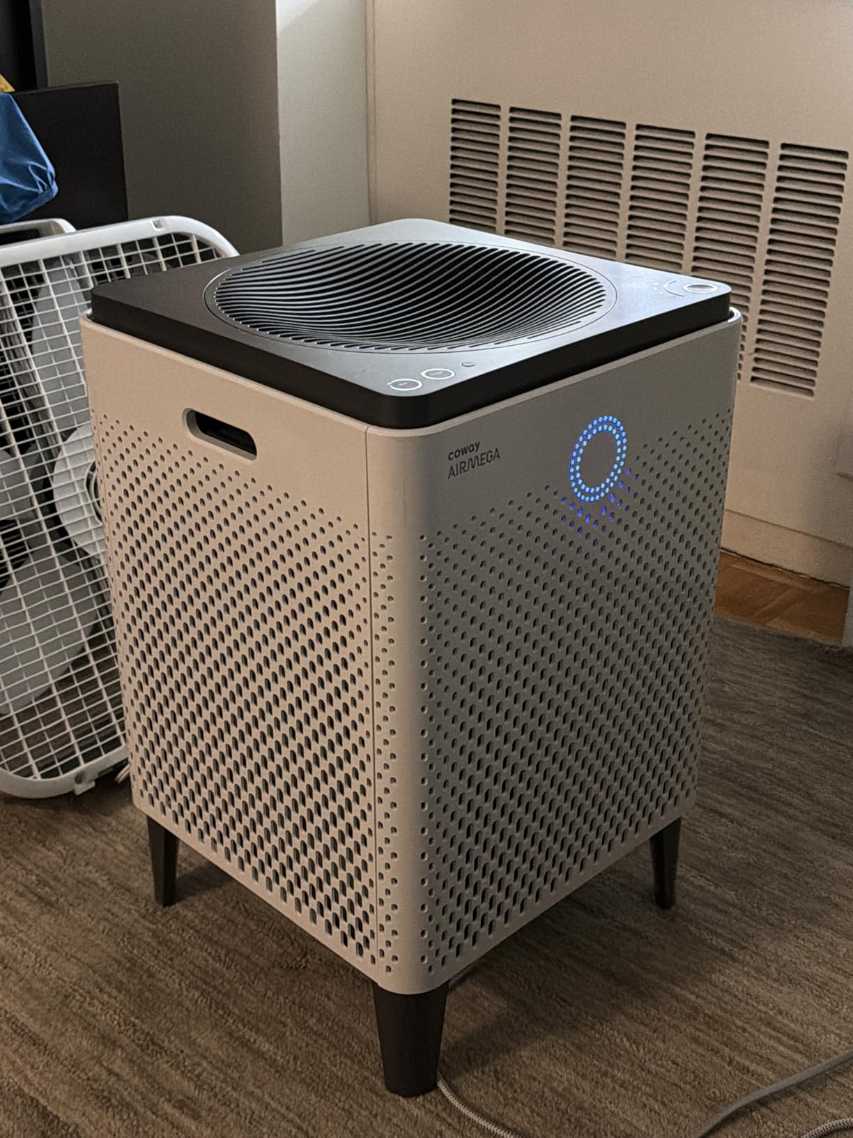 COWAY Air Purifier for Home Up to 3,120ft², Washable Pre-Filter and HEPA Filter for Smoke, Allergies, Pet Dander, Odor, AQI, Auto & Sleep Mode, Timer, 5yr Warranty, Airmega 400 White, AP-2015F customer photo 2