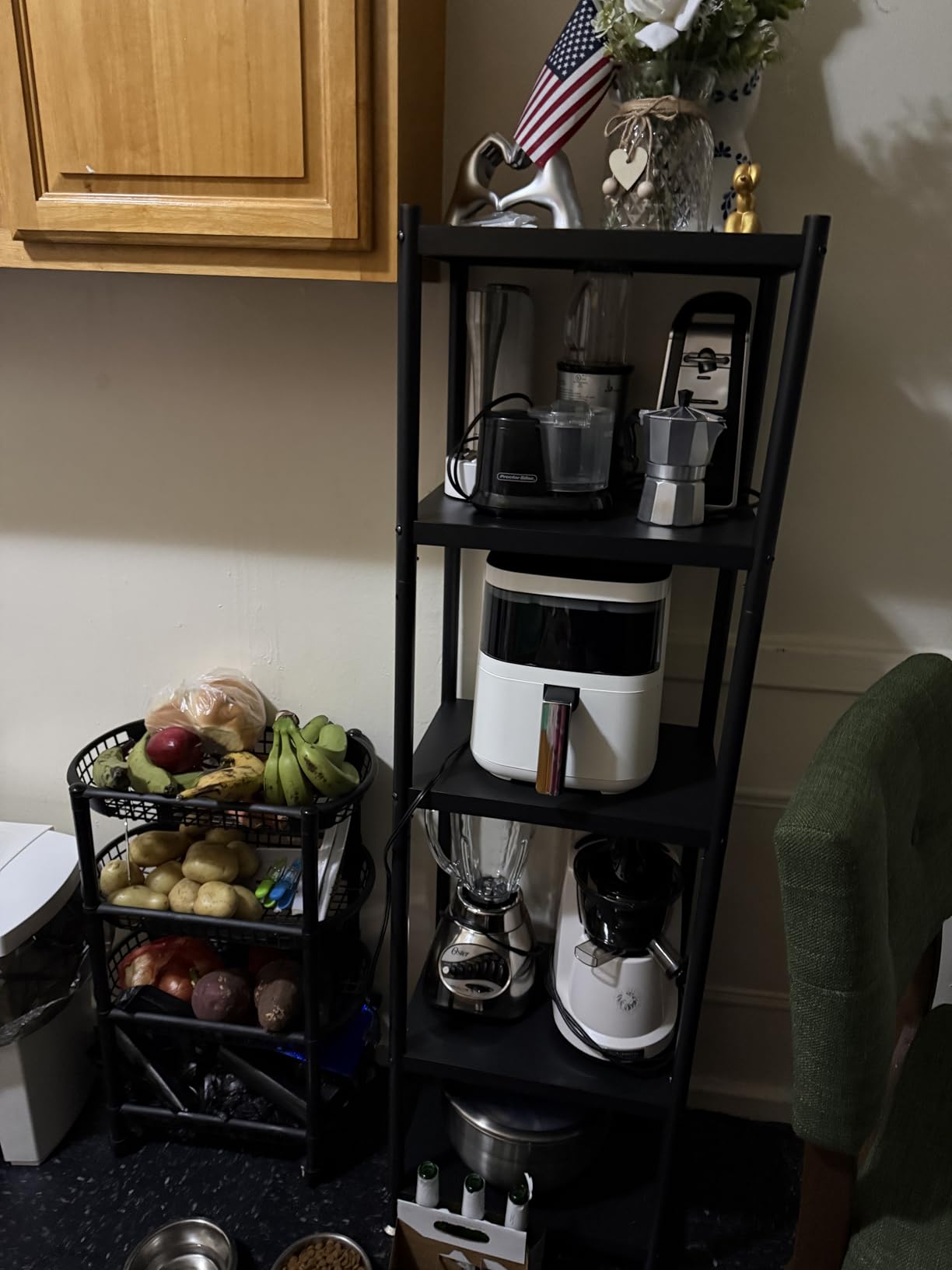 PXRACK 5-Tier Kitchen Storage Shelves, Adjustable Metal Shelves for Storage Pantry Shelves with Rolling Wheels, Storage Rack Shelving Unit Organizer for Bedroom Laundry Closet customer photo 2