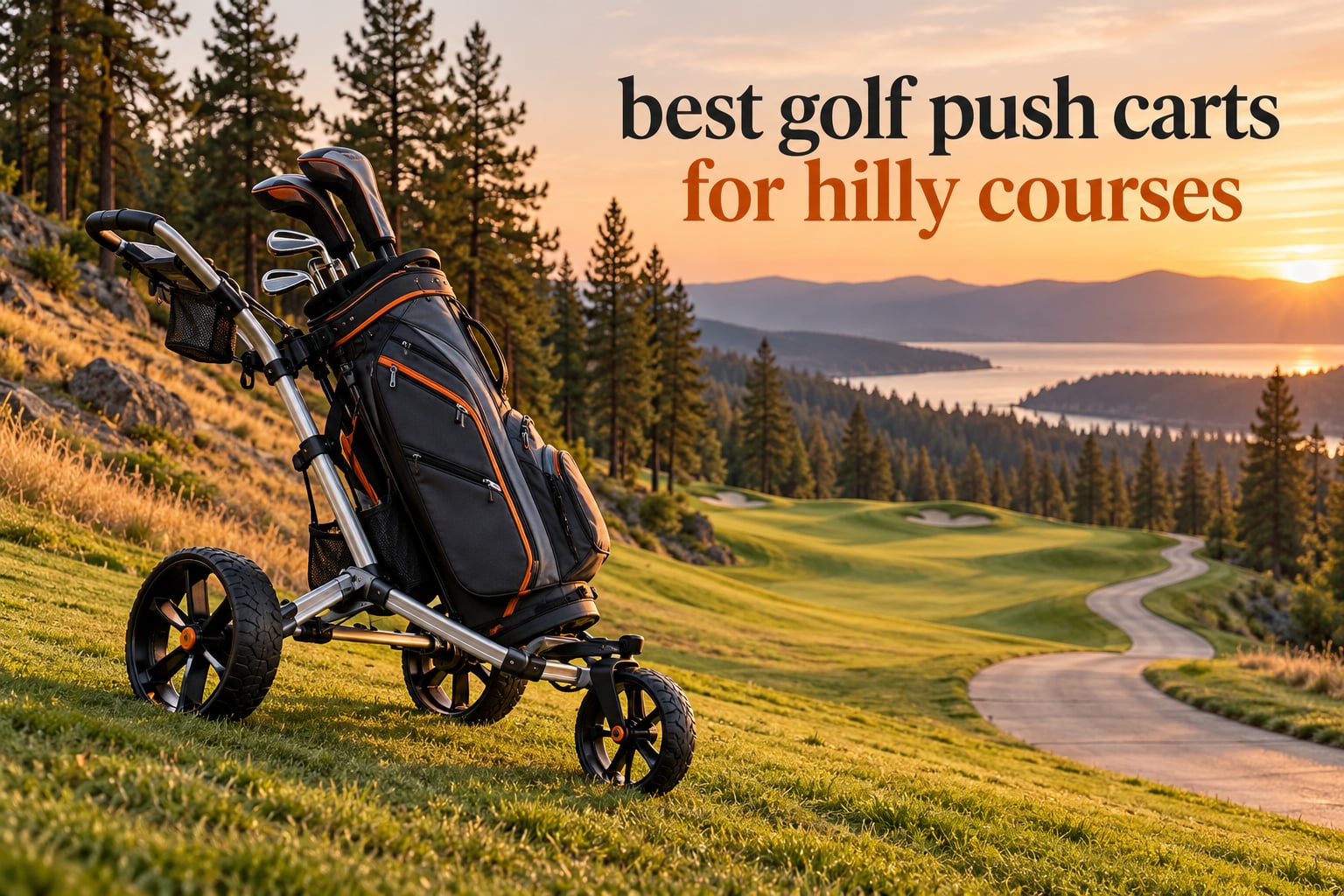 best golf push carts for hilly courses