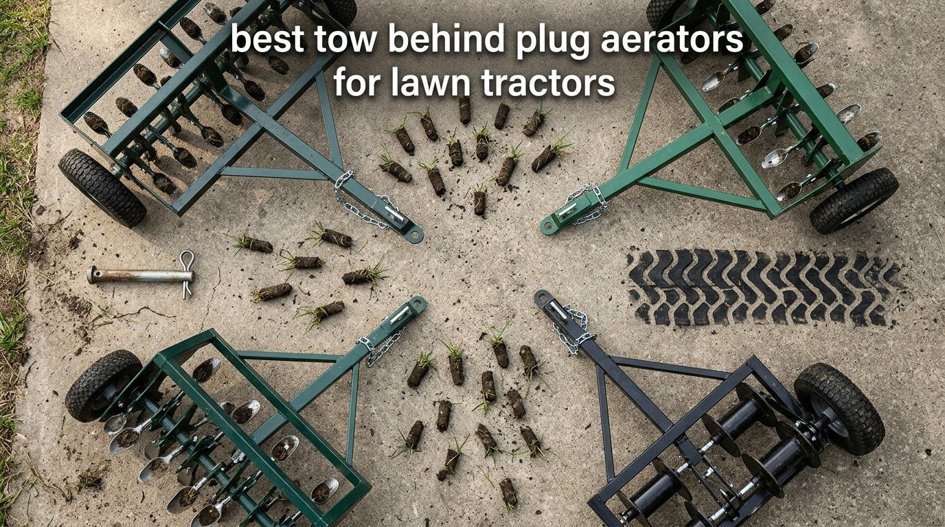 best tow behind plug aerators for lawn tractors