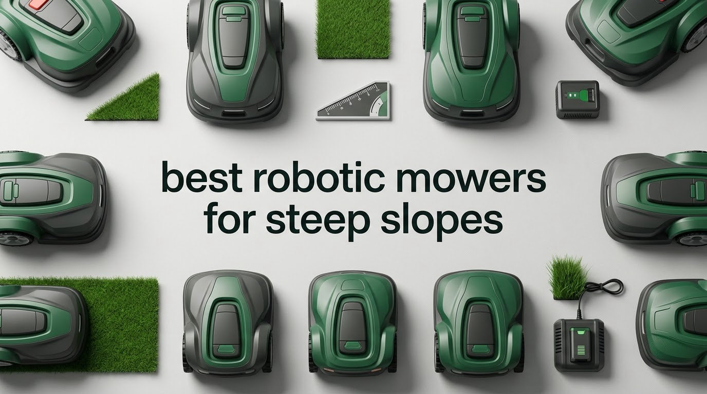 best robotic mowers for steep slopes