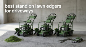 best stand on lawn edgers for driveways