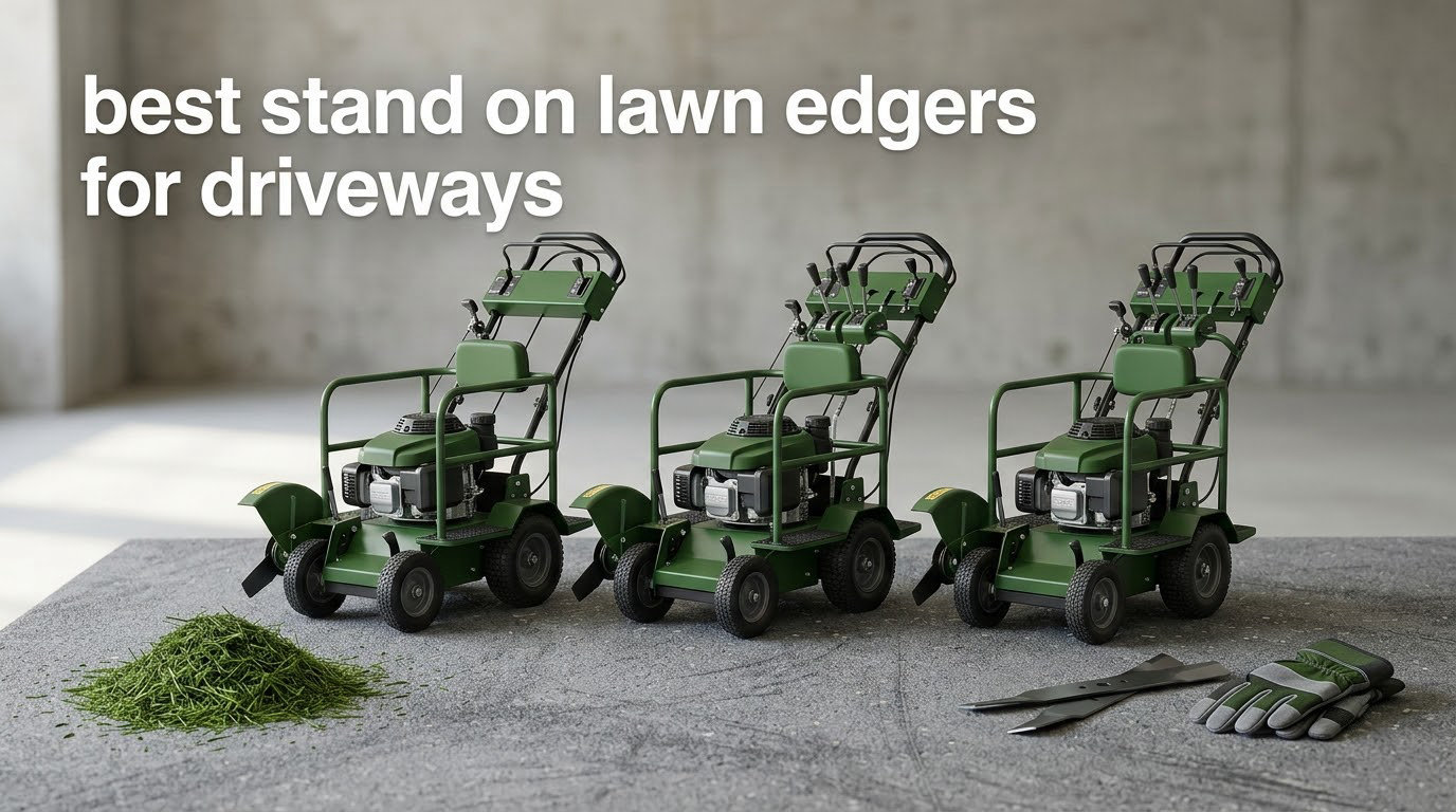 best stand on lawn edgers for driveways
