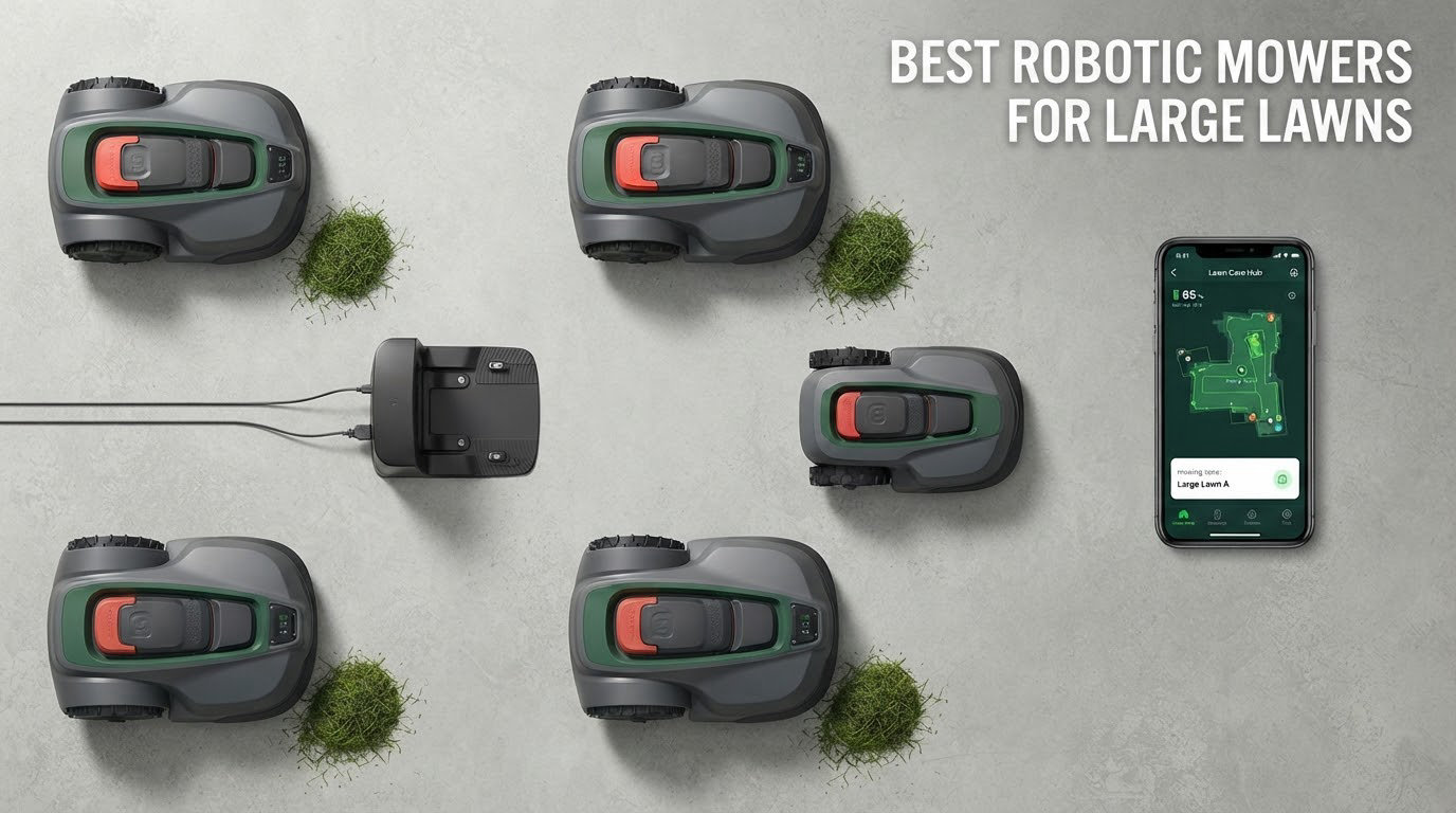 best robotic mowers for large lawns