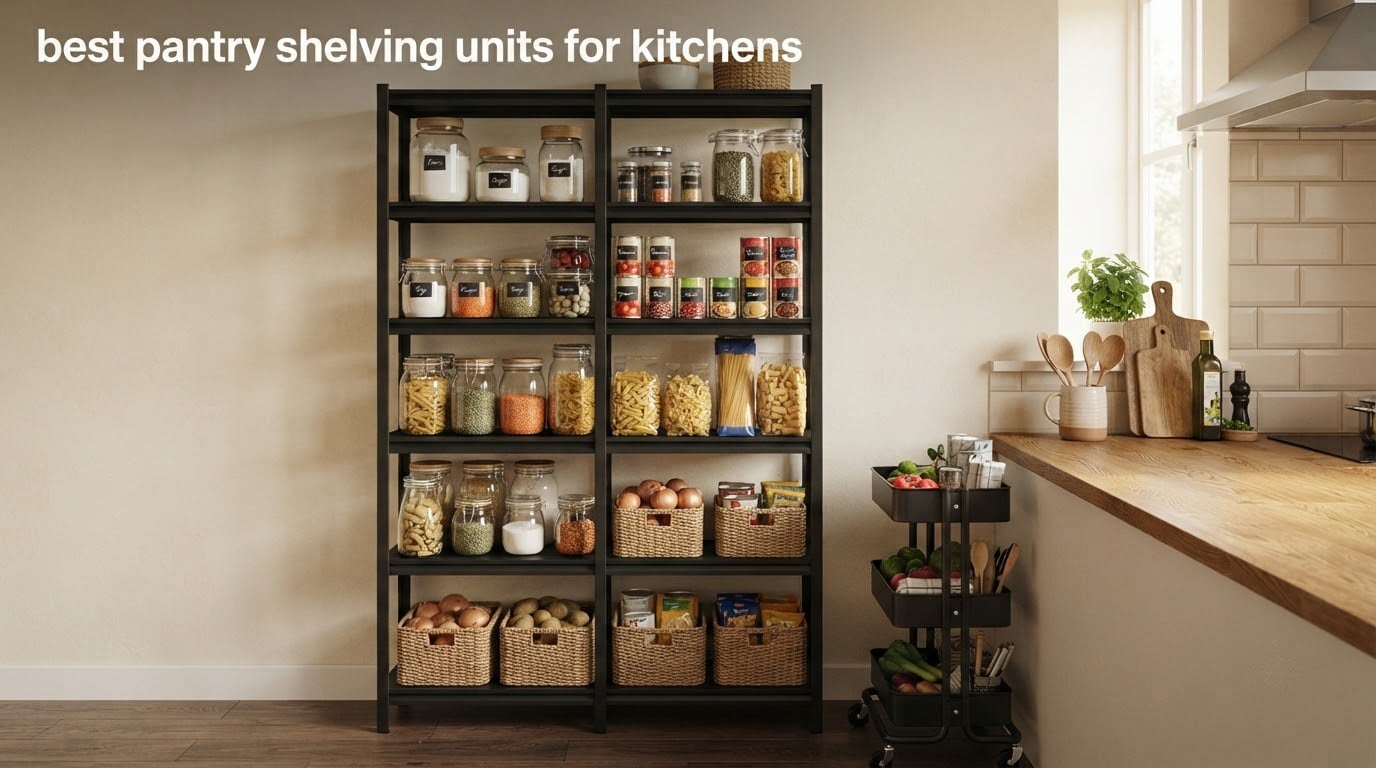 best pantry shelving units for kitchens